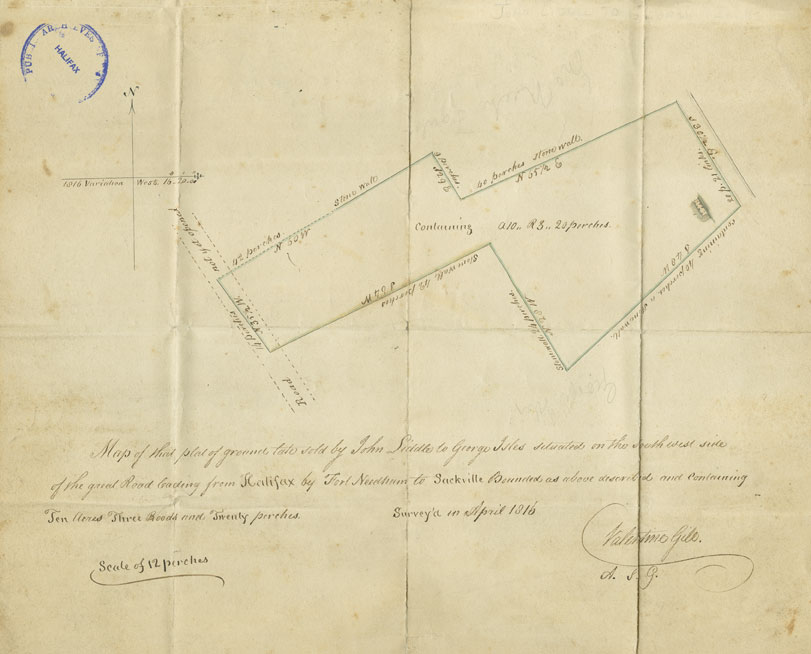 builtheritage : Map of That Plat of Ground Late Sold by John Liddle to George Isles...