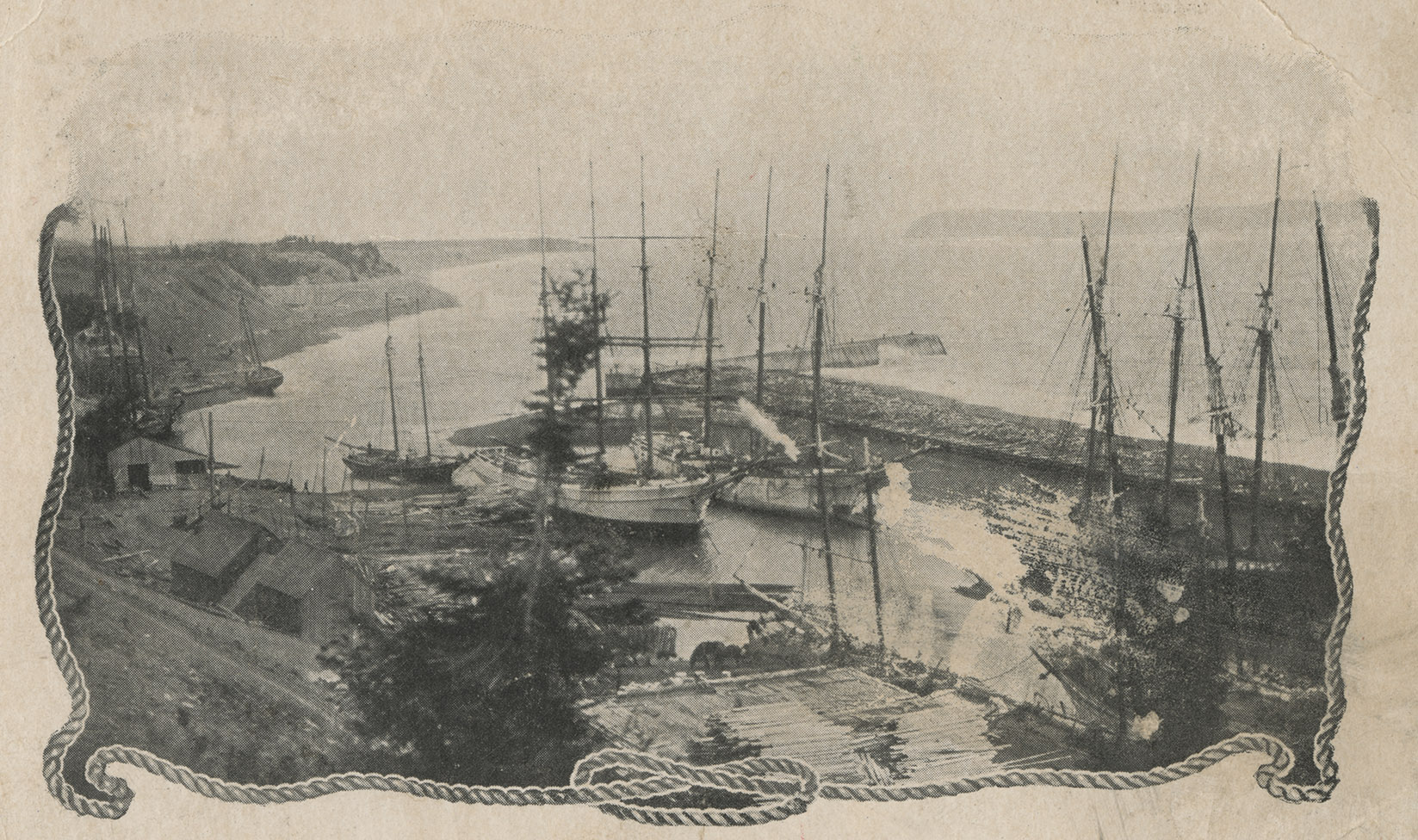 communityalbums - Vintage Post Card Photo of Port Greville Harbour