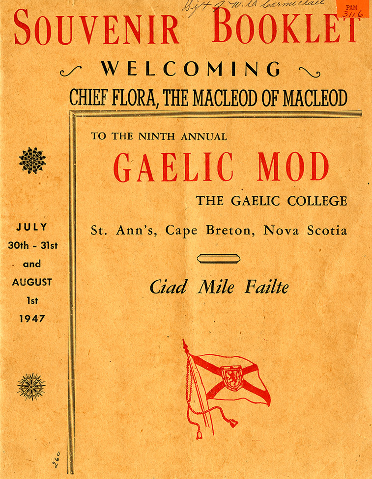 communityalbums - Gaelic Mod Souvenir Booklet