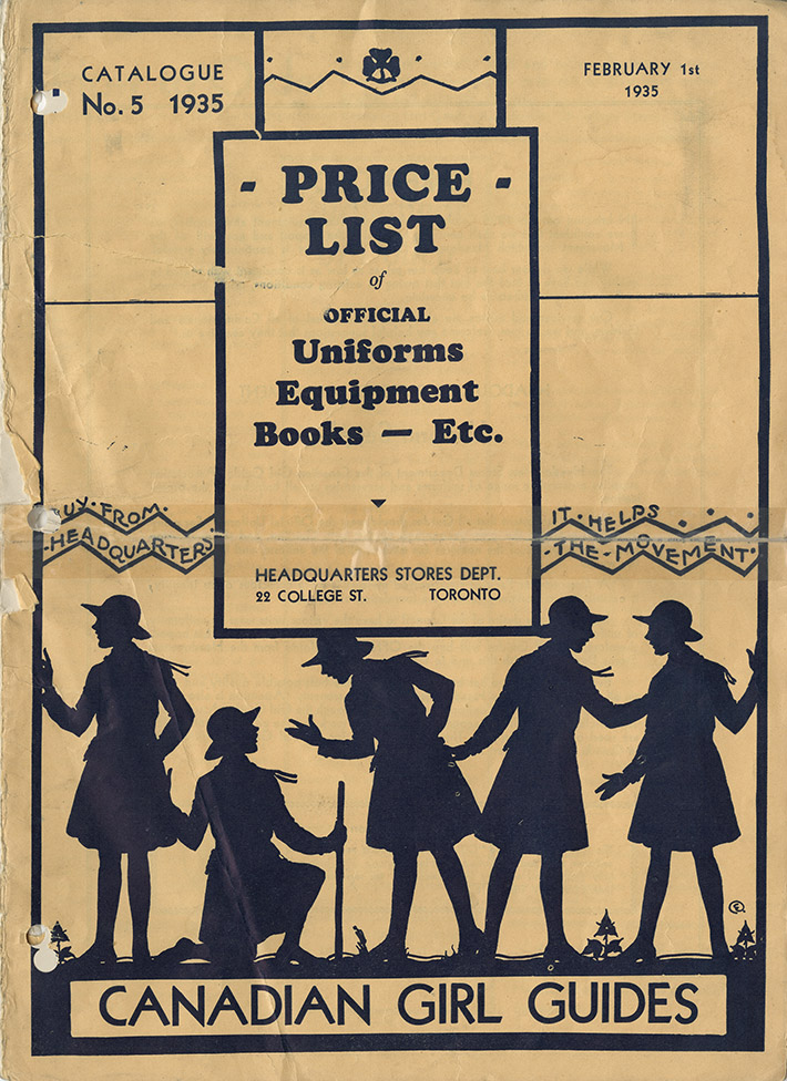 communityalbums - Price List of the Official Uniform Equipment Books Canadian Girl Guides