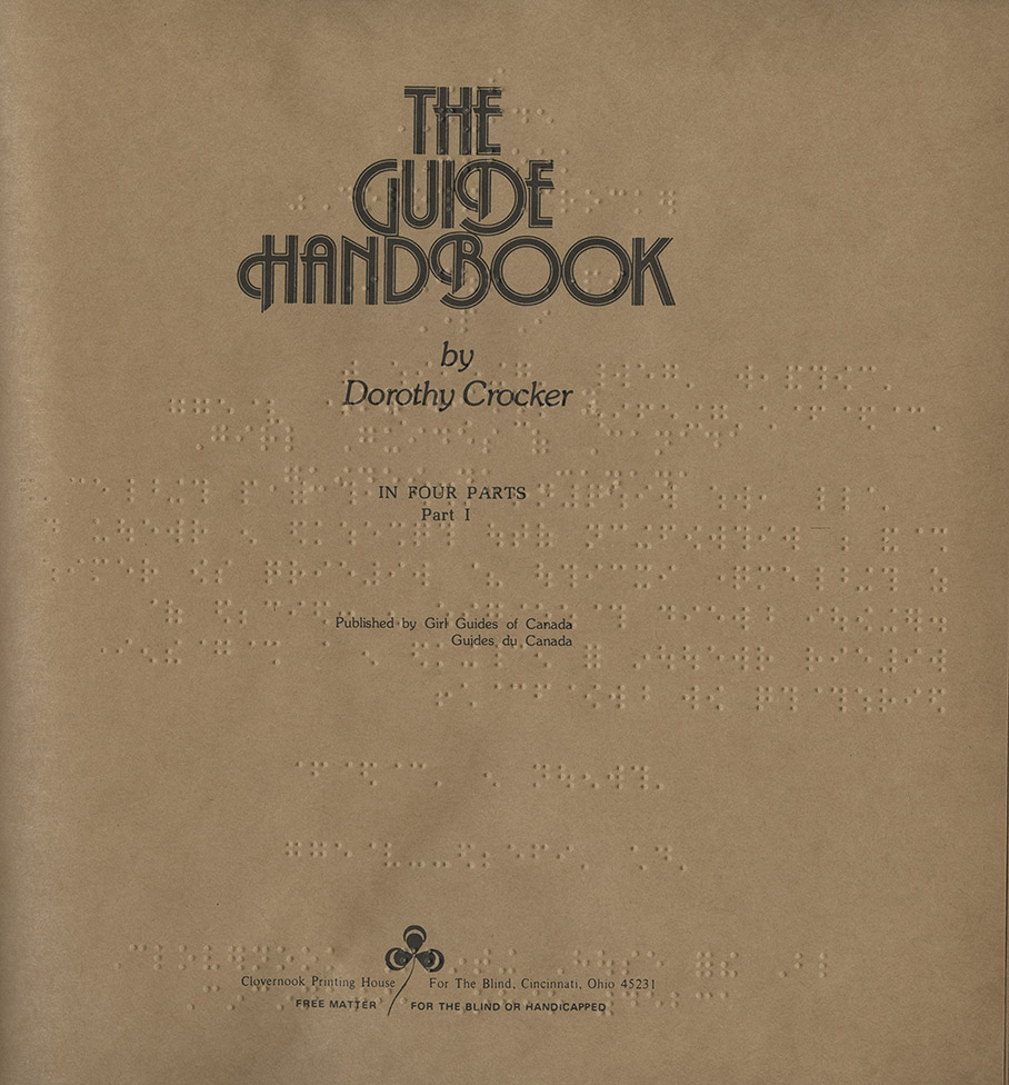 communityalbums - The Guide Handbook Braille Edition