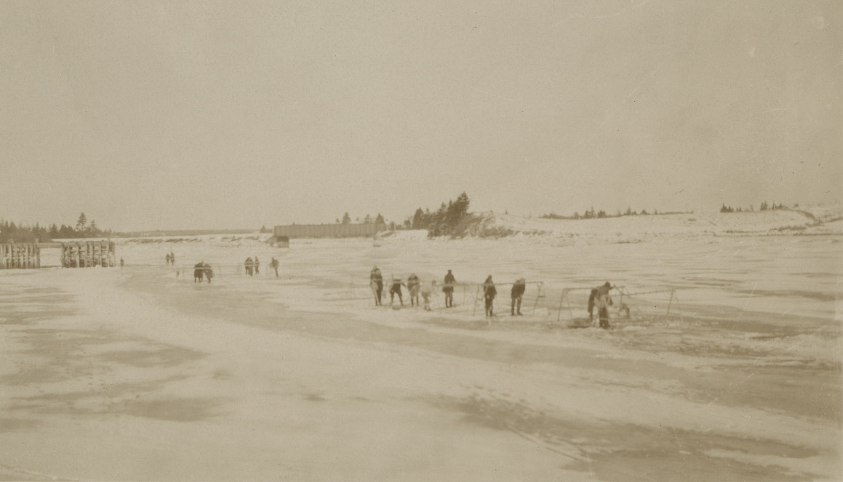 communityalbums - Ice fishing at the head of the village