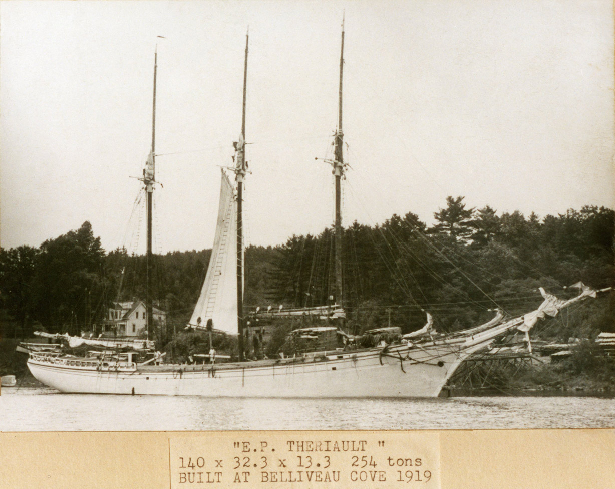 communityalbums - The E. P. Thériault, a three-masted schooner built in Belliveau's cove, NS