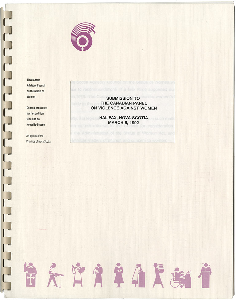 communityalbums - NSACSW submission to the Canadian Panel on Violence Against Women Halifax, Nova Scotia, March 6, 1992