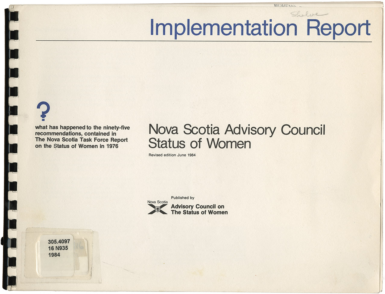 Status of Women Task Force Implementation Report