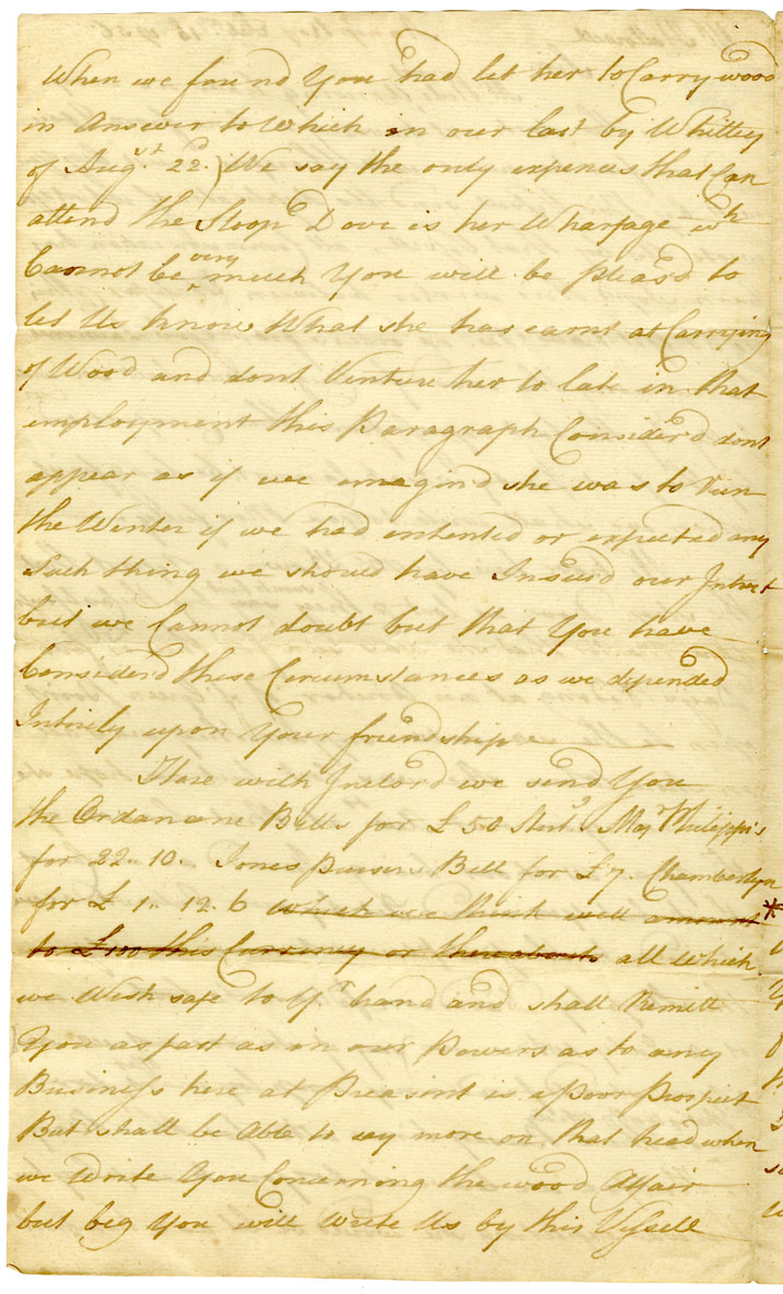 Easson : Copy of letter, Dyson & Easson to Mr. Hallowell