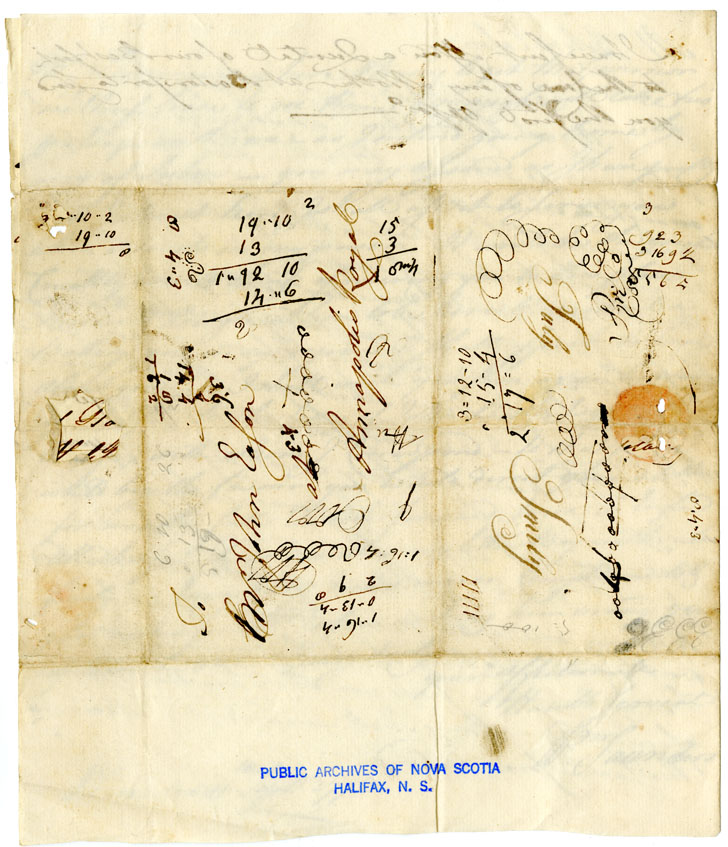 Easson : Letter, William Saunders, Placentia, to John Easson