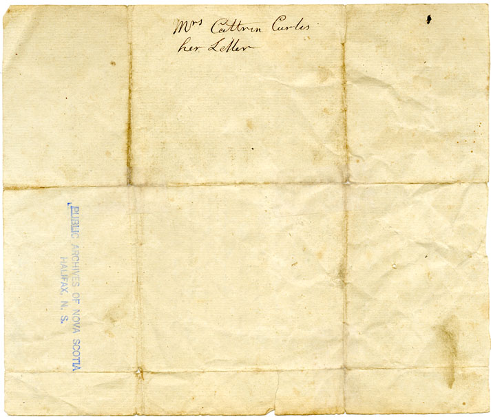 Easson : Letter, Katharine Curtis, Roxbury, to John Easson