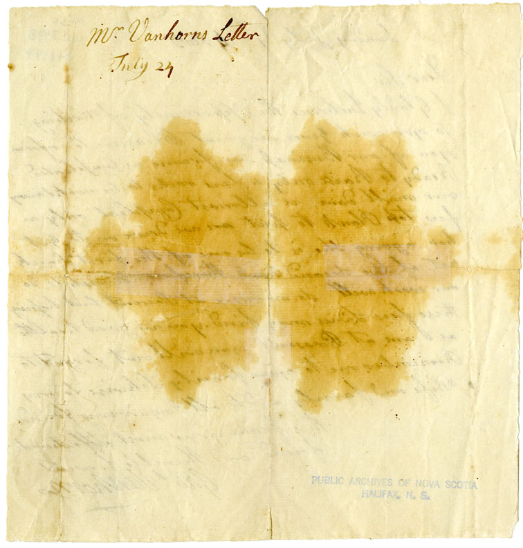 Easson : Letter, Gabriel Vanhorn