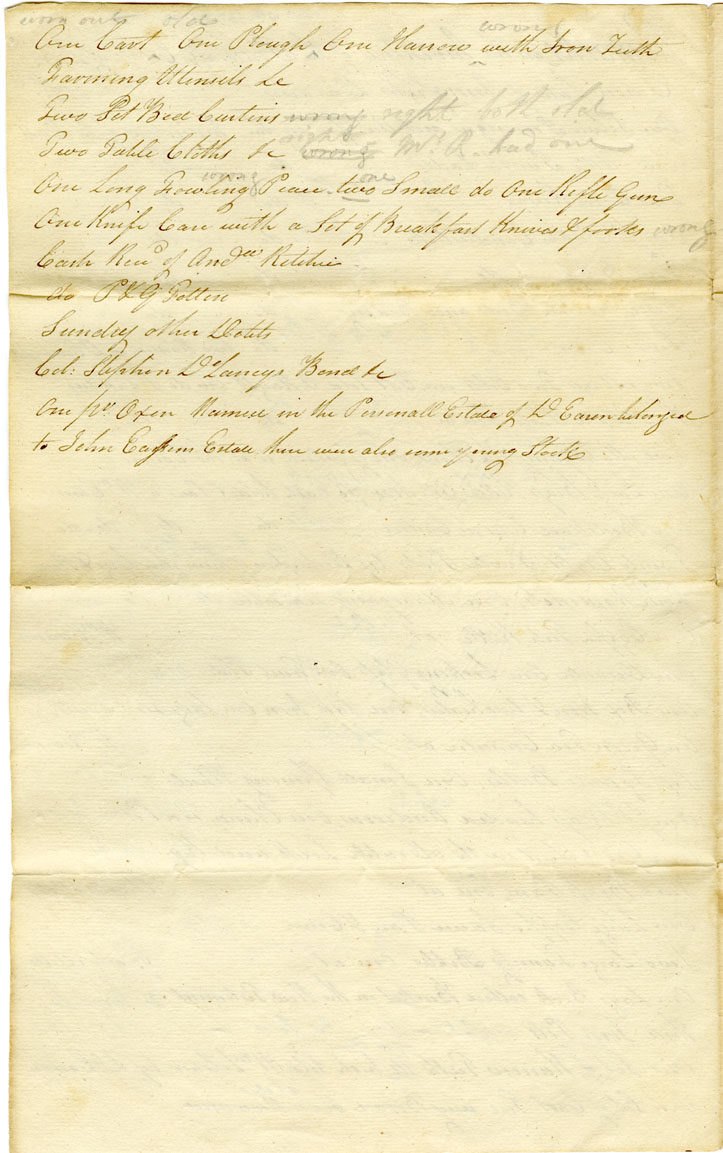 Easson : Remarks on the Inventory of the Personal Estate of John Easson, late of Annapolis