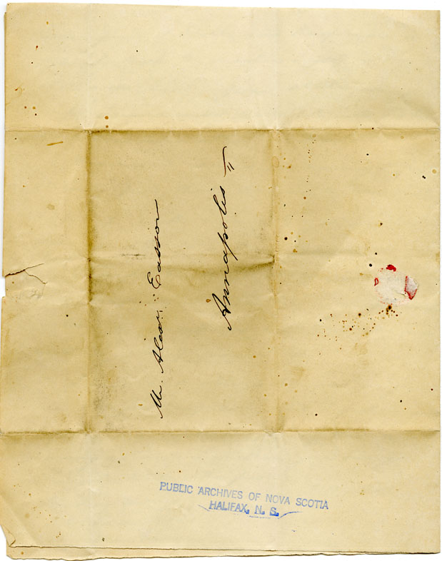 Easson : Letter, I. Corbitt to Alexander Easson