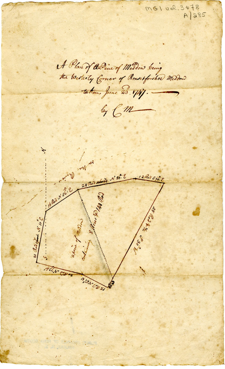 Easson : A Plan of the Piece of Meadow