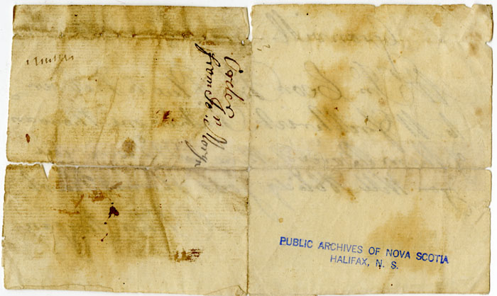 Easson : Letter, John Morgan, Granville, to John Easson