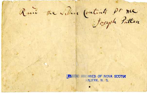 Easson : Account, John Easson with Joseph Patten