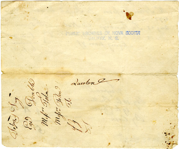 Easson : Account, John Easson with Joseph Webb, Boston