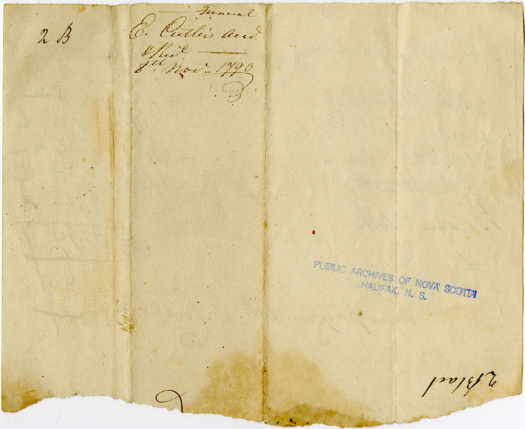 Easson : Account, Andrew Ritchie with Ebenezer Cutler