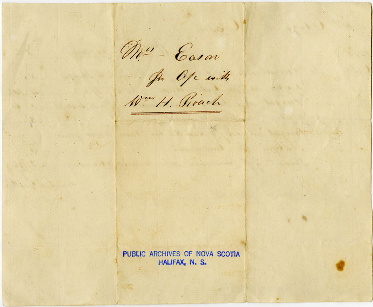 Easson : Account, Elizabeth Easson with William H. Roach