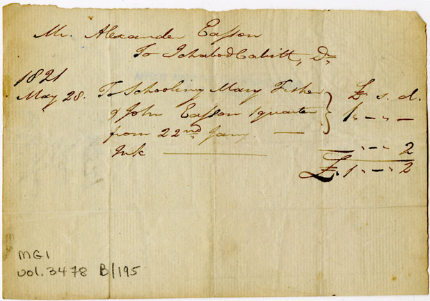 Easson : Account, Alexander Easson with Ichabod Corbitt