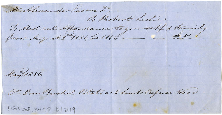 Easson : Account, Alexander Easson with Robert Lesley