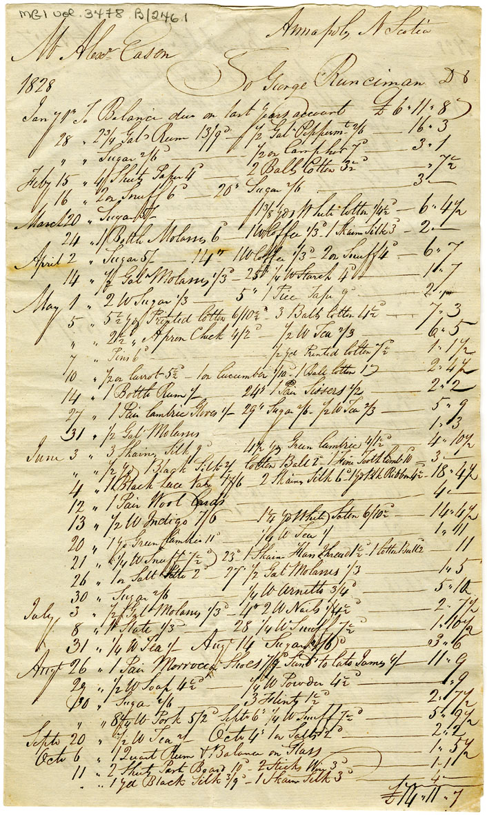 Easson : Account, Alexander Easson with George Runciman