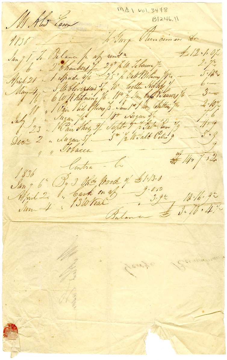 Easson : Account, Alexander Easson with George Runciman