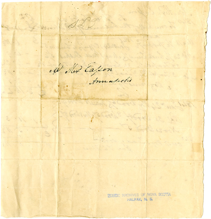 Easson : Account, Alexander Easson with S.D. Tobias