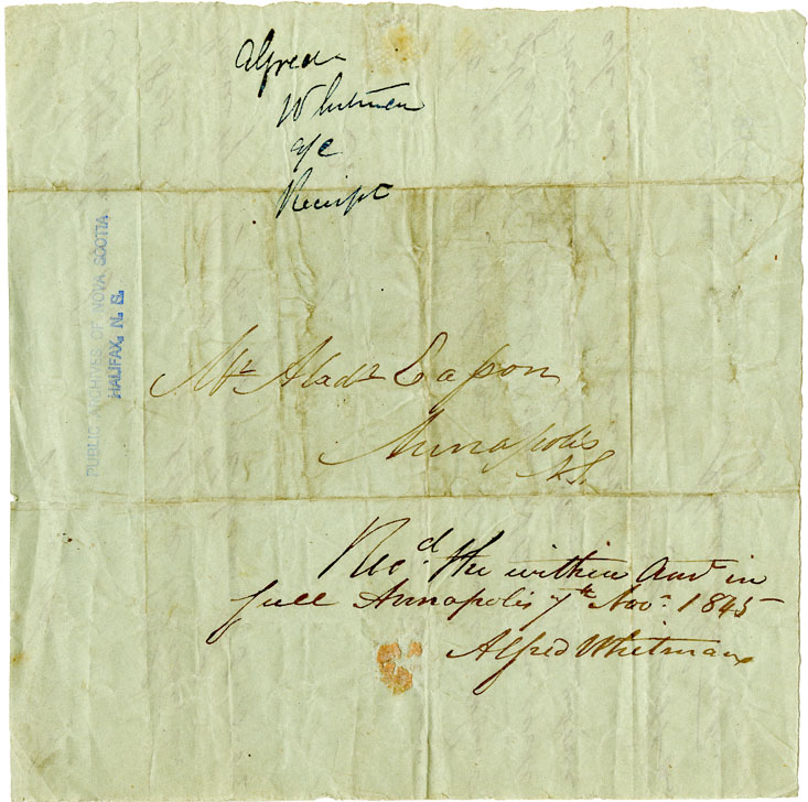 Easson : Letter, Alfred Whitman to Alexander Easson