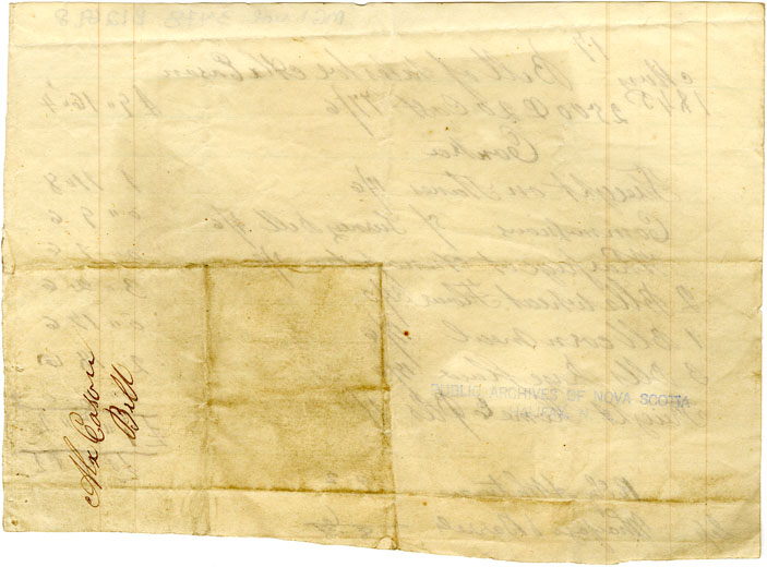 Easson : Bill of Sales, Alexander Easson with Alfred Whitman