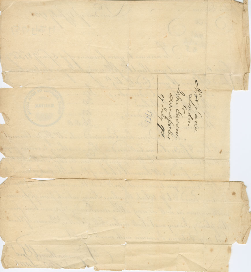 Easson : Letter, Thomas Lane, London, to John Easson