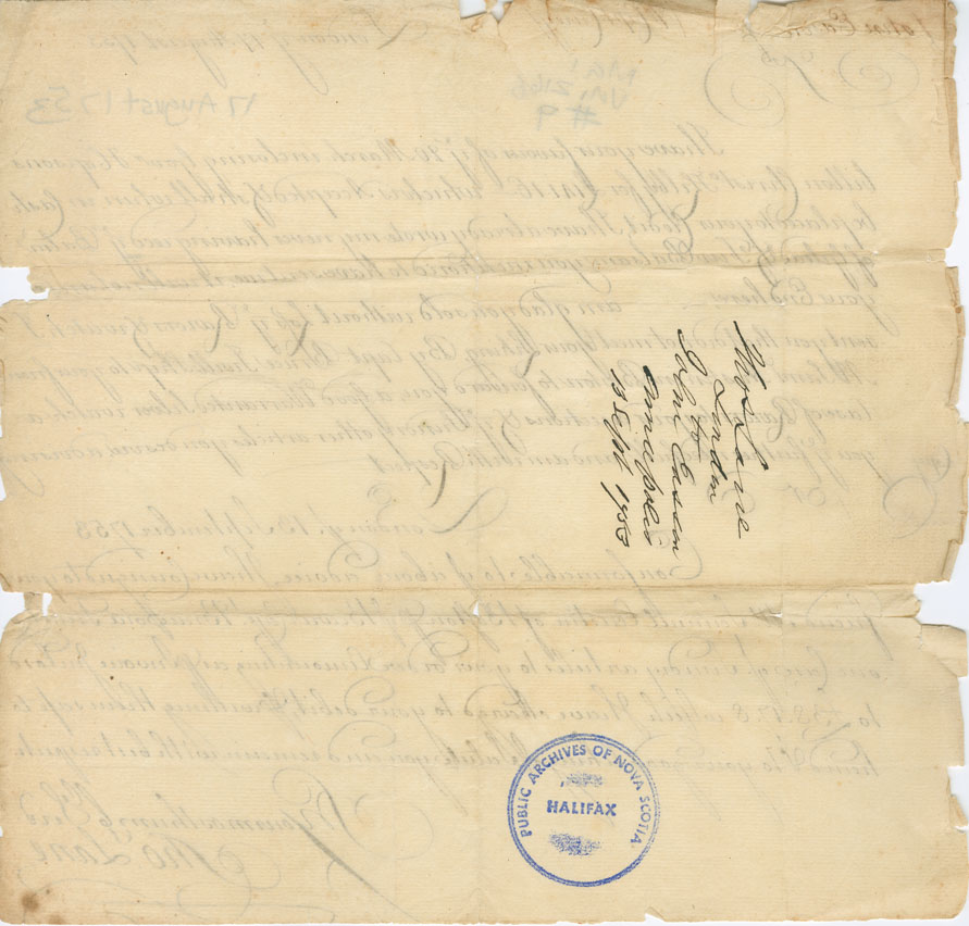 Easson : Letter, Thomas Lane, London, to John Easson