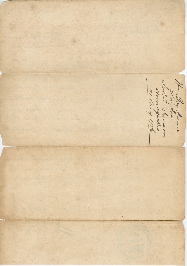 Easson : Letter, W. Bogdani, London, to John Easson