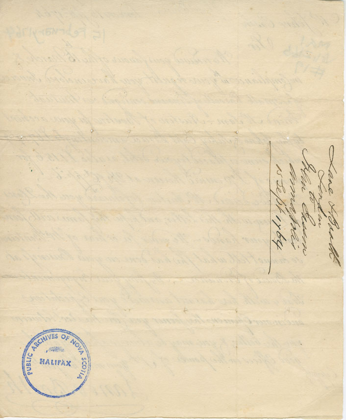 Easson : Letter, Lane & Booth, London, to John Easson