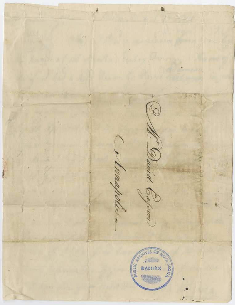 Easson : Letter, Job Prince, Boston, to David Easson