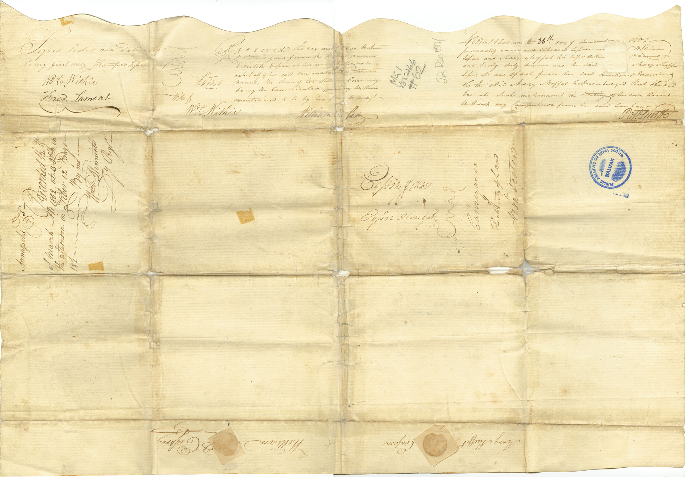 Easson : Indenture, William Easson and his wife, Mary Moffat Easson, Jamaica, to Elizabeth Easson