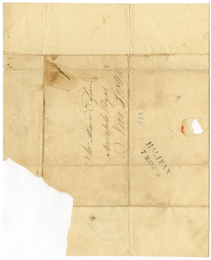 Easson : Letter, John Easson, Rio Bueno, Jamaica, to his brother, David Easson