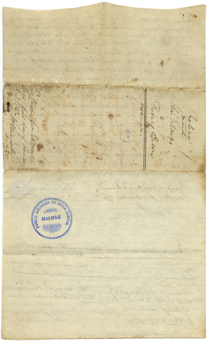 Easson : Indenture, John DeLancey, Annapolis Royal, to Thomas Easson