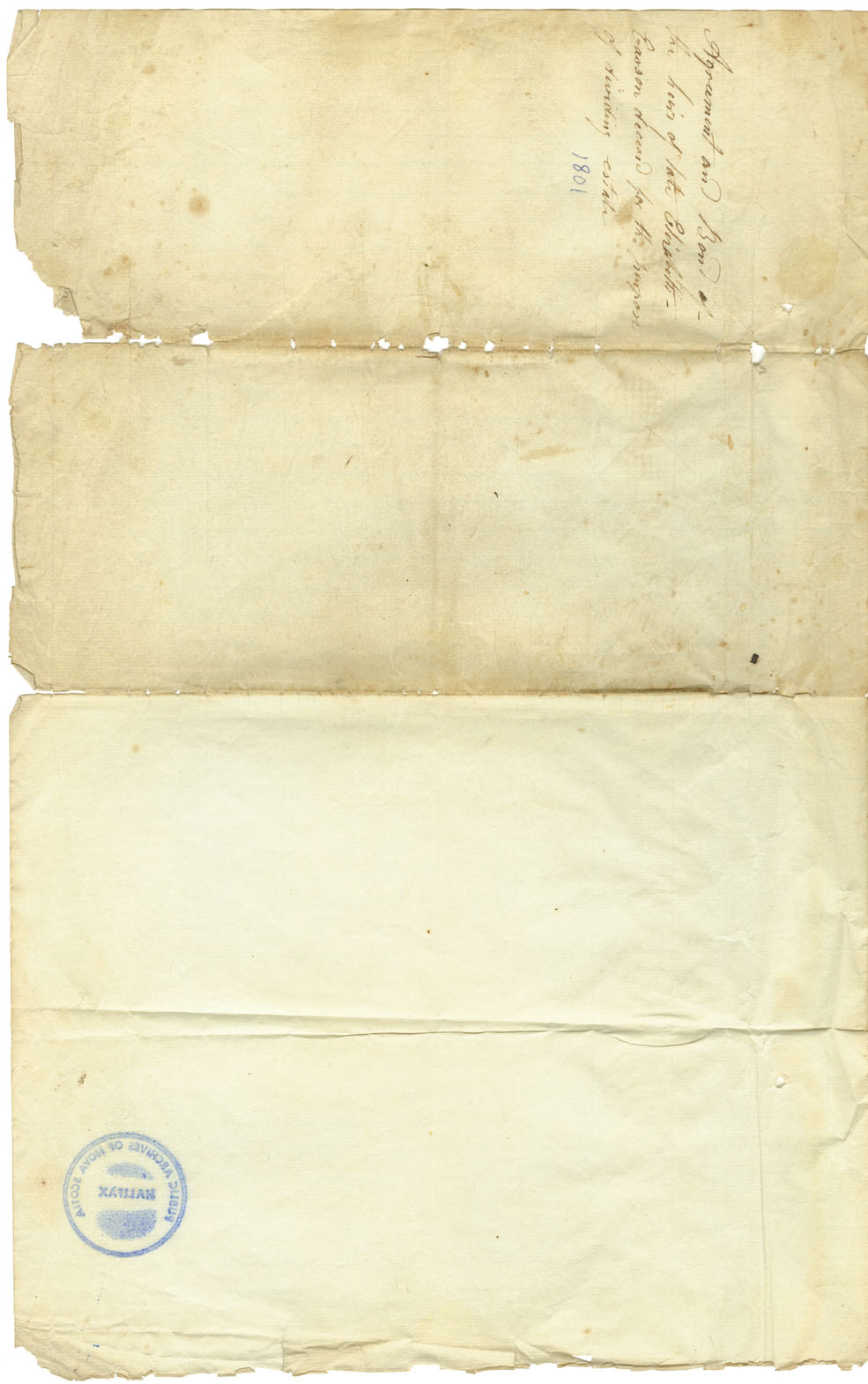 Easson : Indenture, agreement and bond, heirs of the late Elizabeth Easson, Annapolis Royal