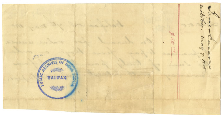 Easson : Promissory note, James Easson in favour of Jesse Hoyt