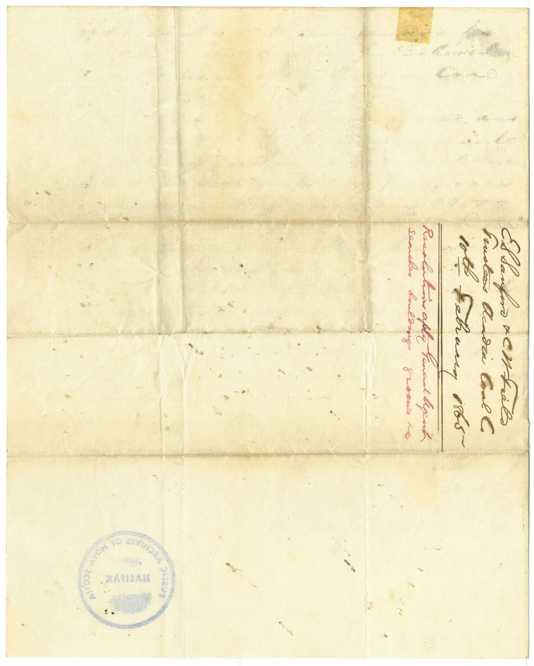 Easson : Letter, Trustees of the Acadia Coal Company, New York, to Jesse Hoyt