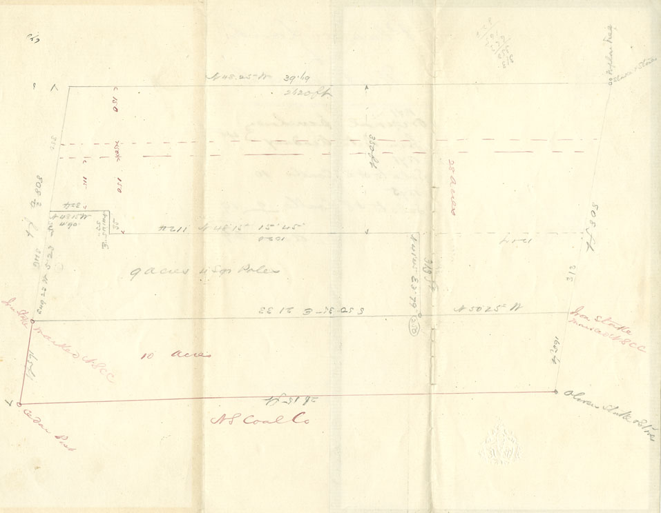 Easson : Plan of Lands at Westville, NS