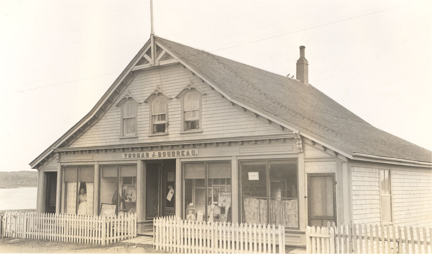 Oldest store in Arichat, C.B., Thomas J. Boudreau