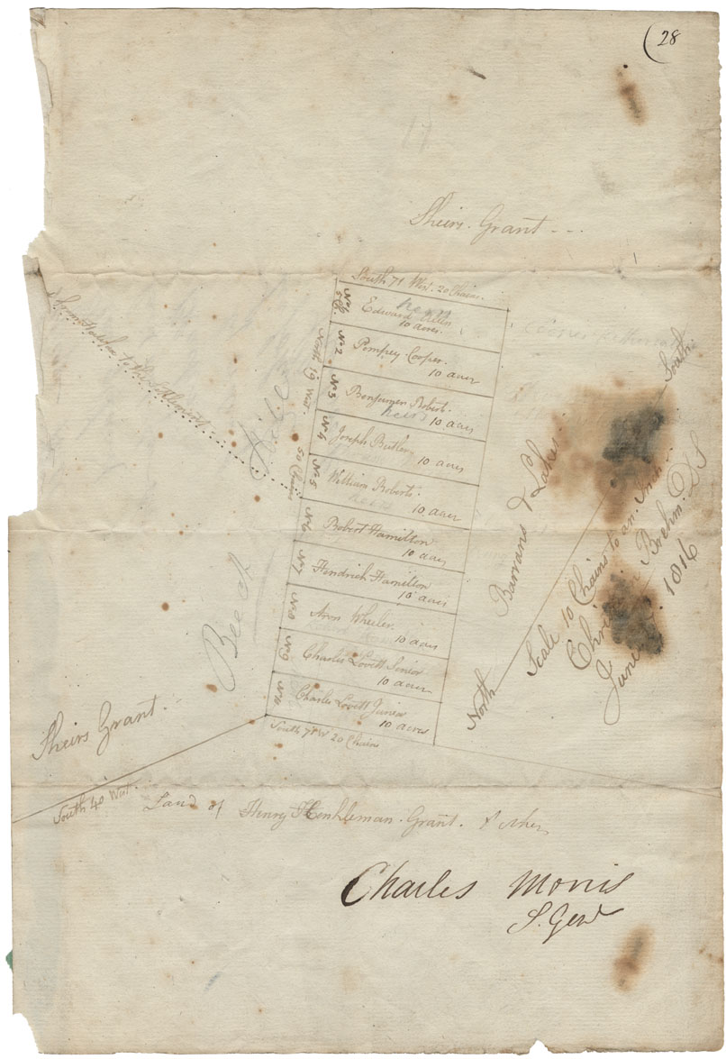 african-heritage : Surveyor Generals plan of lands laid out for the Black Refugees at Beech Hill (Beechville), by order of Sir John Coape Sherbrooke, Lieutenan