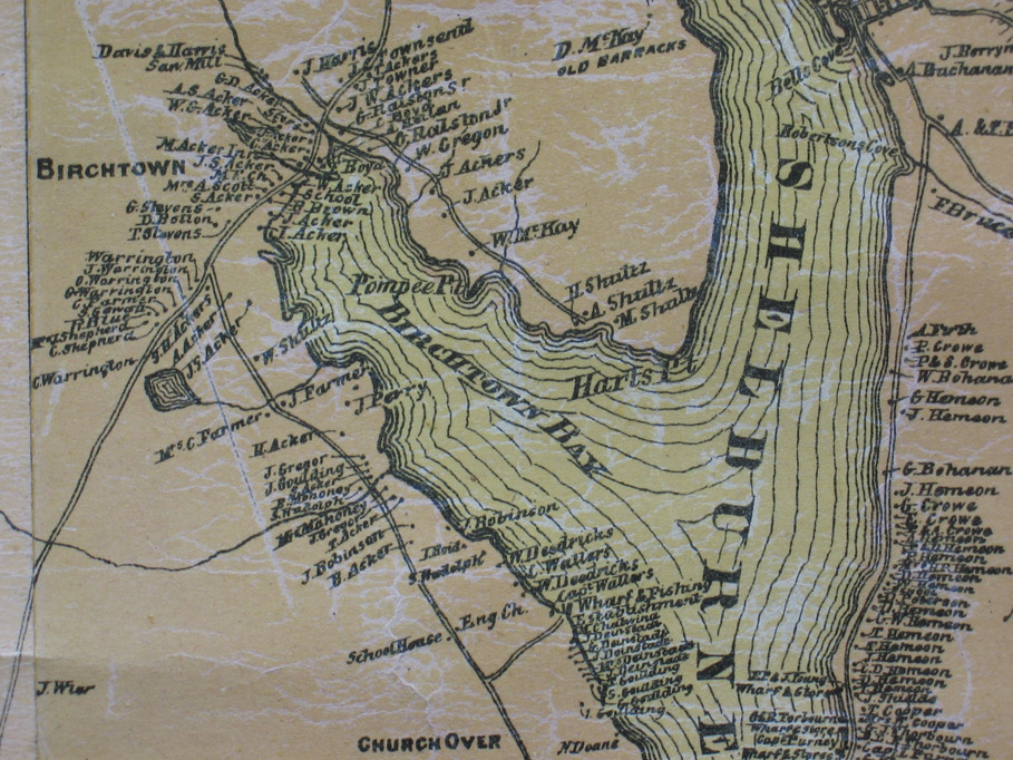 africanns : Map detail showing Birchtown