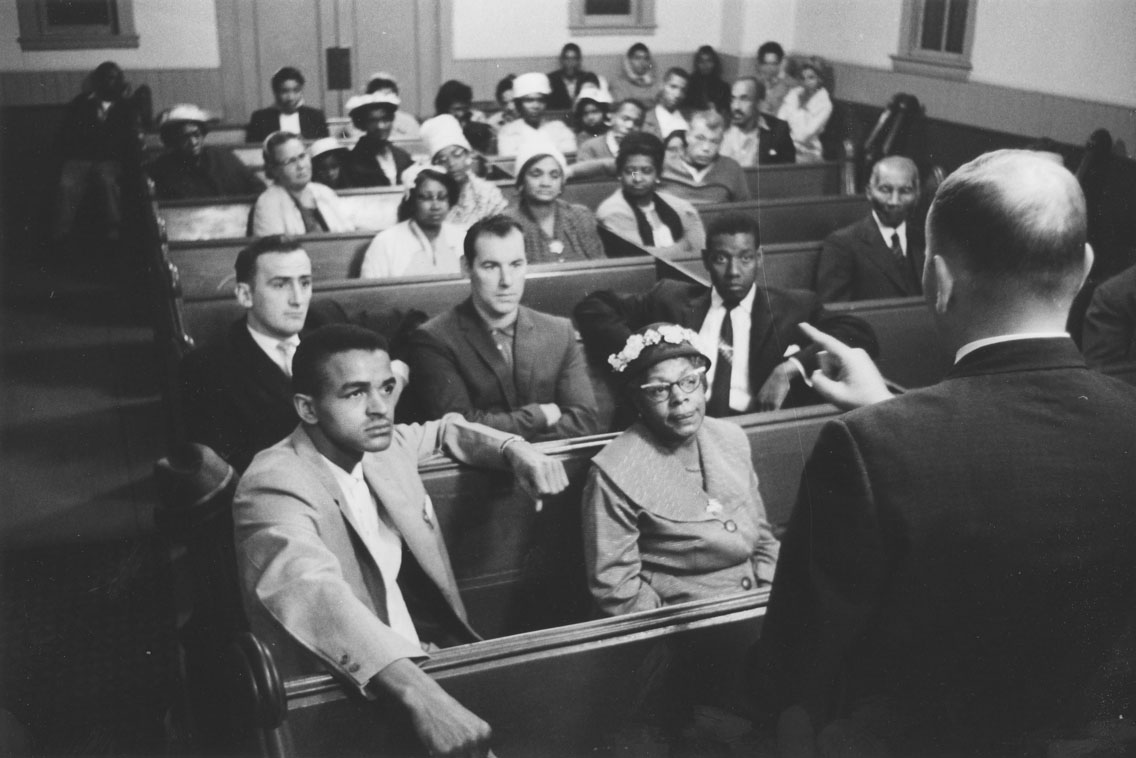 africville : Participants at a public meeting at Seaview African United Baptist Church, Africville