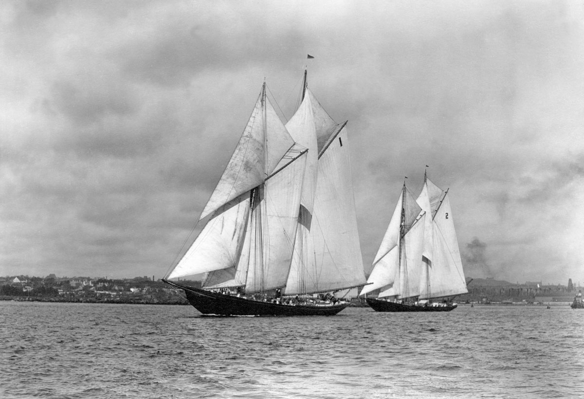 Start of the International Schooner Races, Halifax, 1931