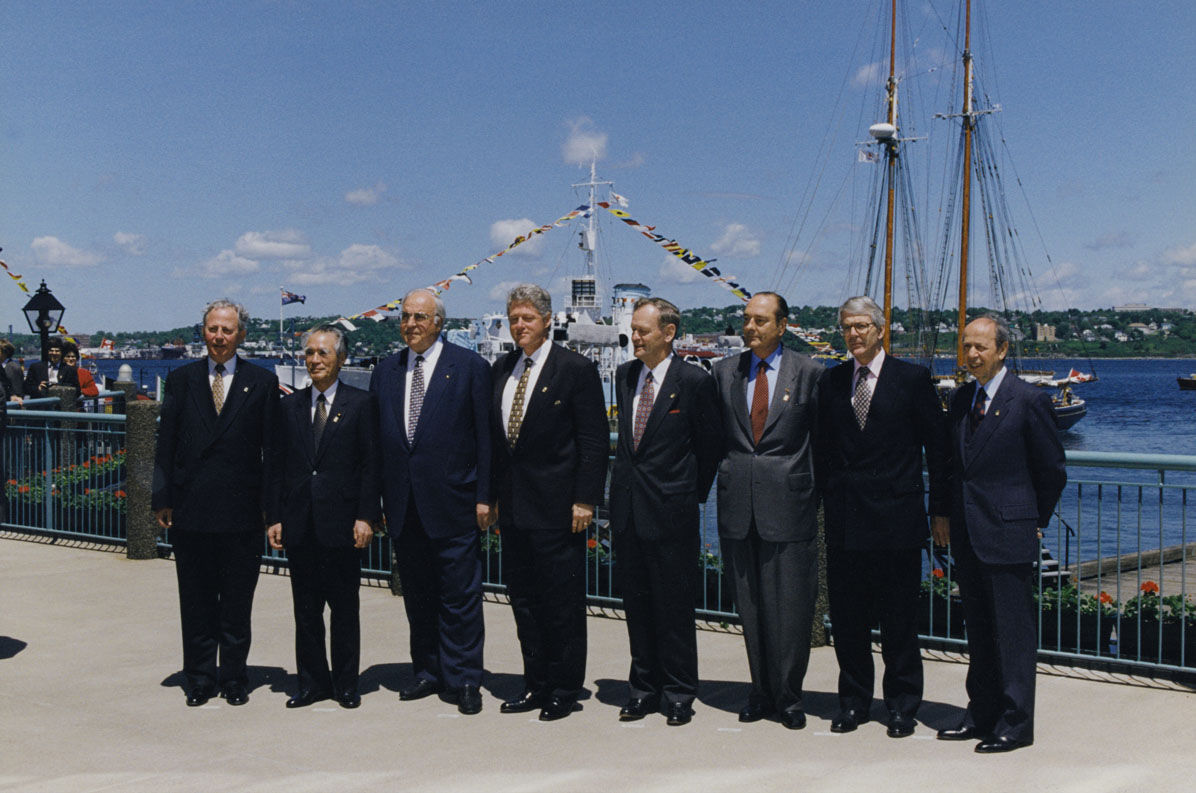 G-7 leaders on the Halifax Waterfront