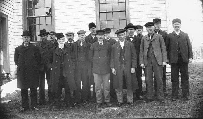 Unidentified group of men, Guysborough, N.S.
