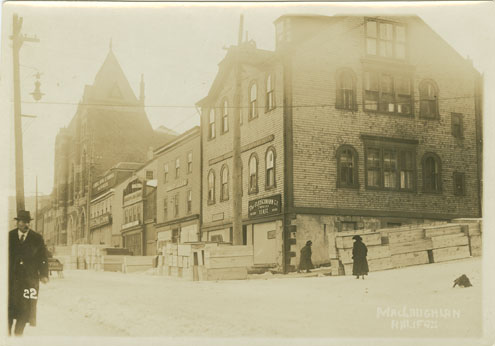 builtheritage : Argyle Street at the Corner of George Street, Halifax, 