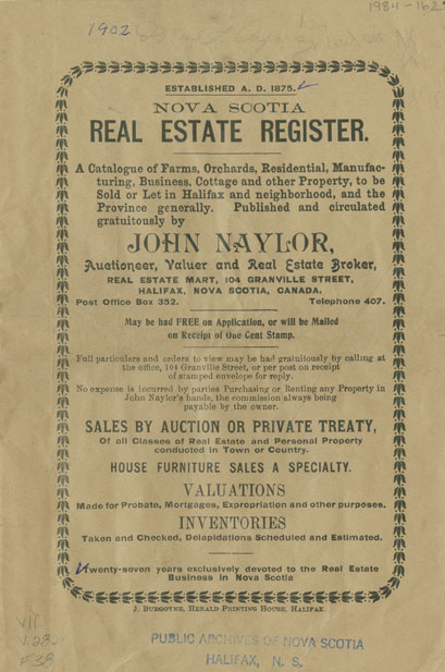 <i>Nova Scotia Real Estate Register</i>
