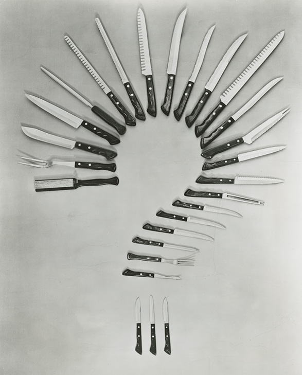 Selection of knives and other utensils